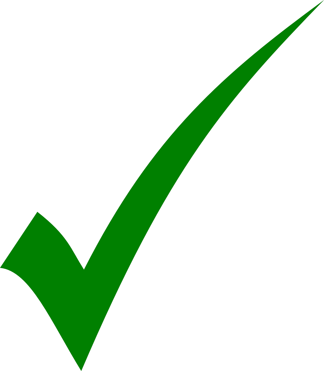 Green checkmark