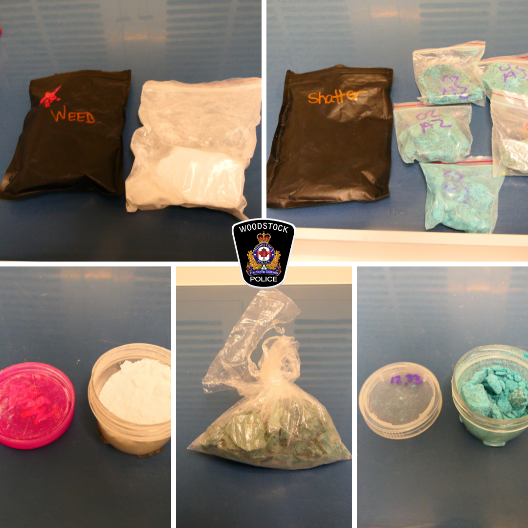 Collage of images of seized drugs