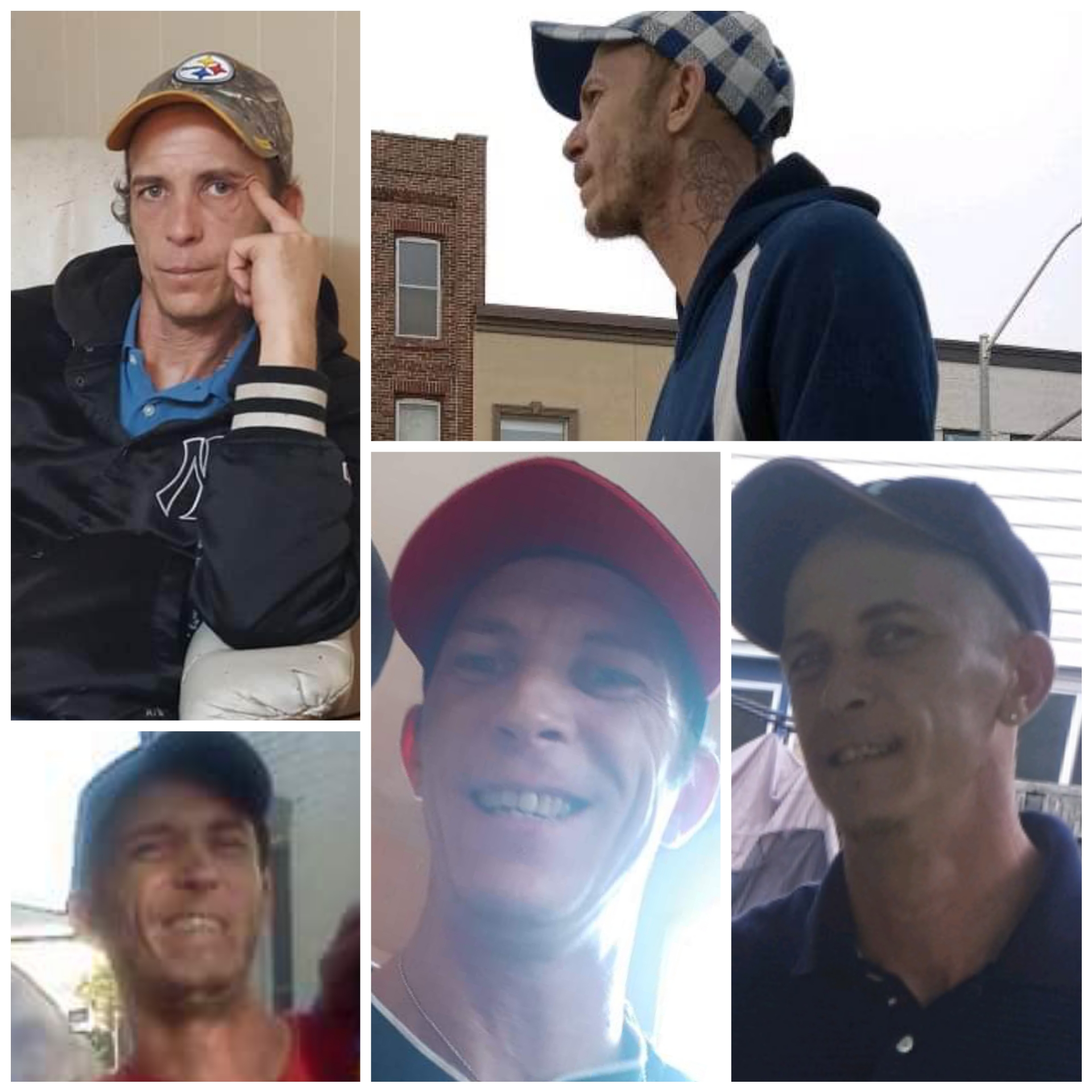 Collage of pictures of missing white man 